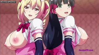 Lucky Day For Young Boy With Two Hot Sisters - Hentai