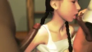 3D Hentai Yosino Mura - Threesome